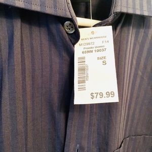 NWT Size S striped button down